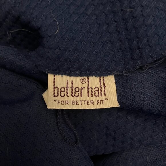 Vintage Navy Dress with White Piping - Picture 7 of 7